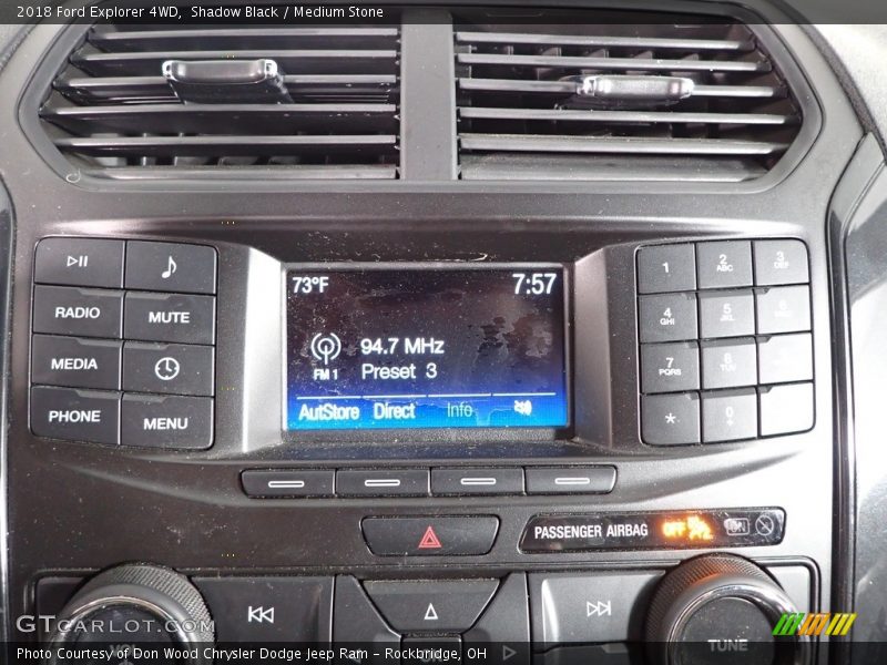 Shadow Black / Medium Stone 2018 Ford Explorer 4WD