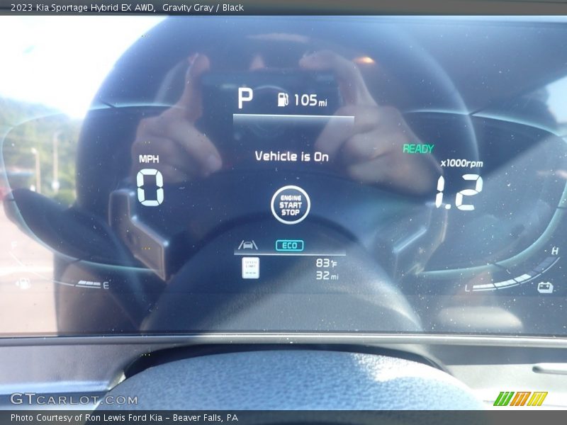 Gravity Gray / Black 2023 Kia Sportage Hybrid EX AWD