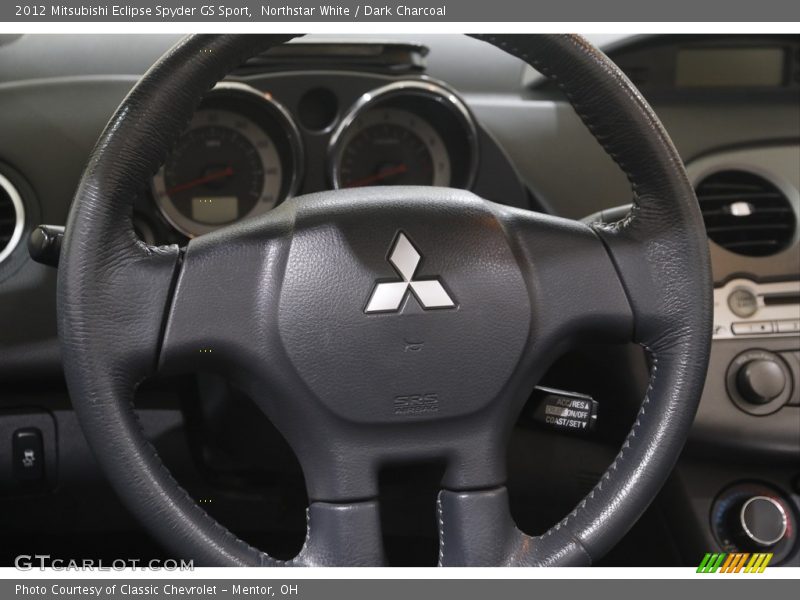 Northstar White / Dark Charcoal 2012 Mitsubishi Eclipse Spyder GS Sport