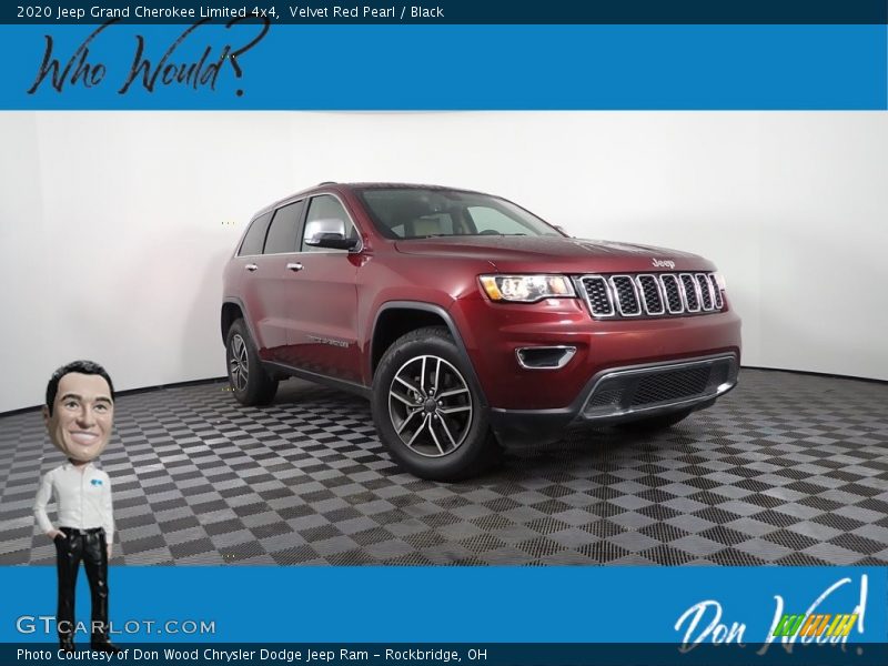 Velvet Red Pearl / Black 2020 Jeep Grand Cherokee Limited 4x4