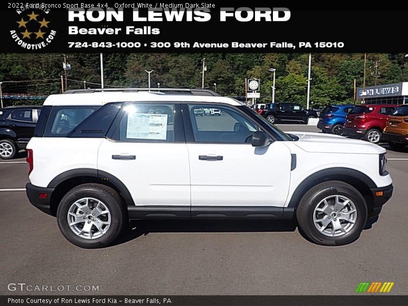 Oxford White / Medium Dark Slate 2022 Ford Bronco Sport Base 4x4
