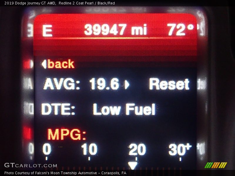 Redline 2 Coat Pearl / Black/Red 2019 Dodge Journey GT AWD