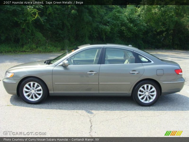 Sage Green Metallic / Beige 2007 Hyundai Azera Limited