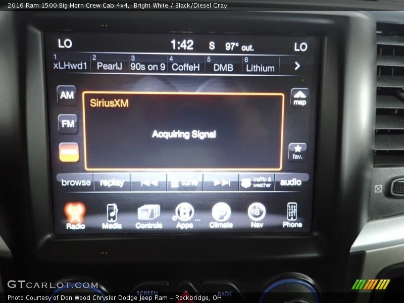 Audio System of 2016 1500 Big Horn Crew Cab 4x4
