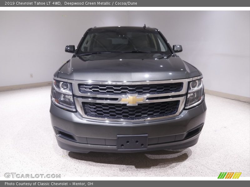 Deepwood Green Metallic / Cocoa/Dune 2019 Chevrolet Tahoe LT 4WD