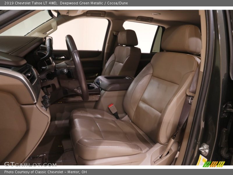 Deepwood Green Metallic / Cocoa/Dune 2019 Chevrolet Tahoe LT 4WD