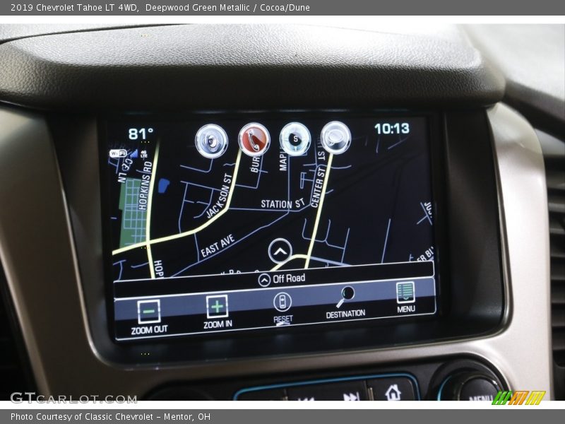 Deepwood Green Metallic / Cocoa/Dune 2019 Chevrolet Tahoe LT 4WD