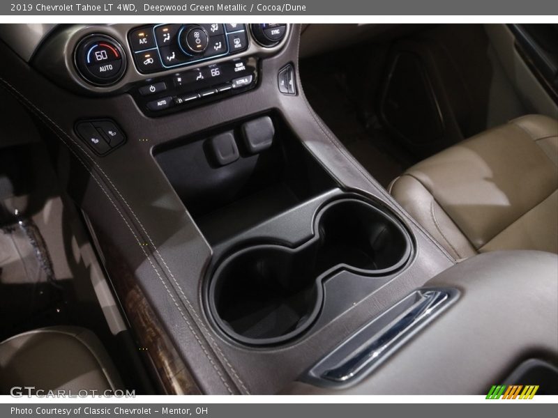 Deepwood Green Metallic / Cocoa/Dune 2019 Chevrolet Tahoe LT 4WD