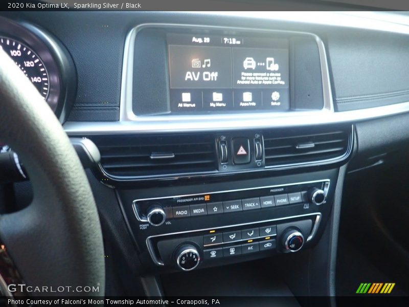 Sparkling Silver / Black 2020 Kia Optima LX