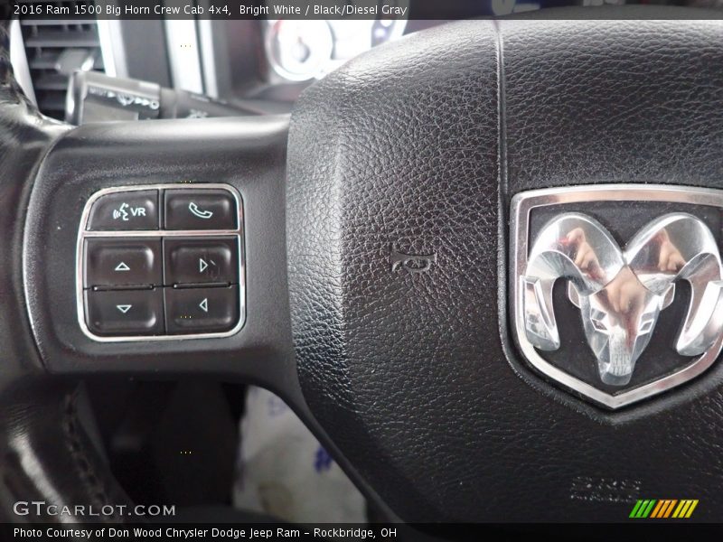  2016 1500 Big Horn Crew Cab 4x4 Steering Wheel