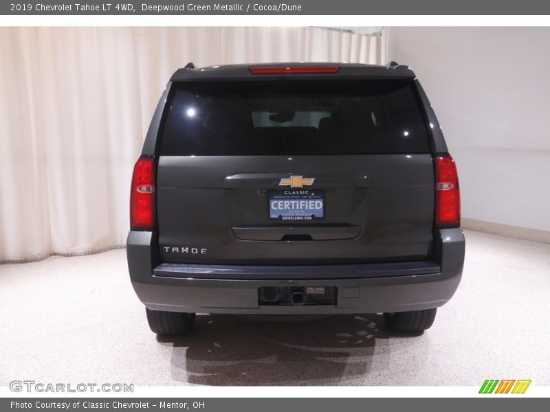 Deepwood Green Metallic / Cocoa/Dune 2019 Chevrolet Tahoe LT 4WD