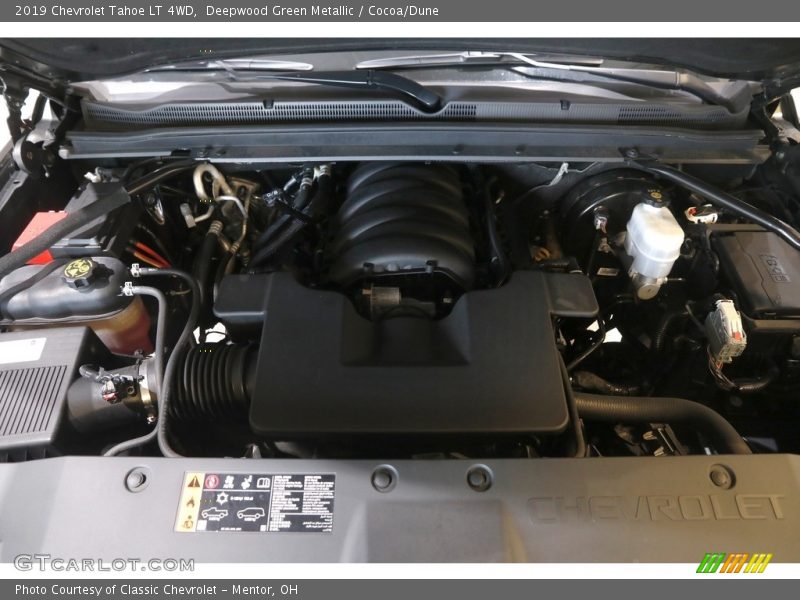 Deepwood Green Metallic / Cocoa/Dune 2019 Chevrolet Tahoe LT 4WD