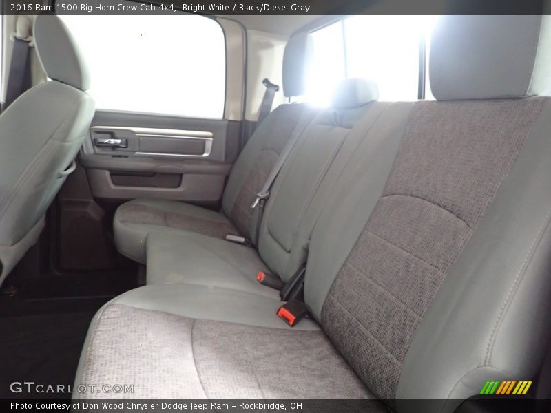 Rear Seat of 2016 1500 Big Horn Crew Cab 4x4