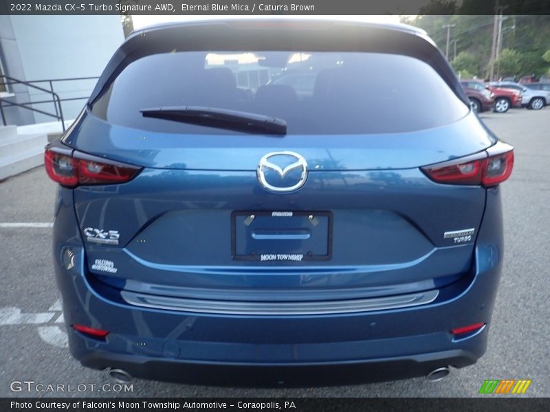 Eternal Blue Mica / Caturra Brown 2022 Mazda CX-5 Turbo Signature AWD
