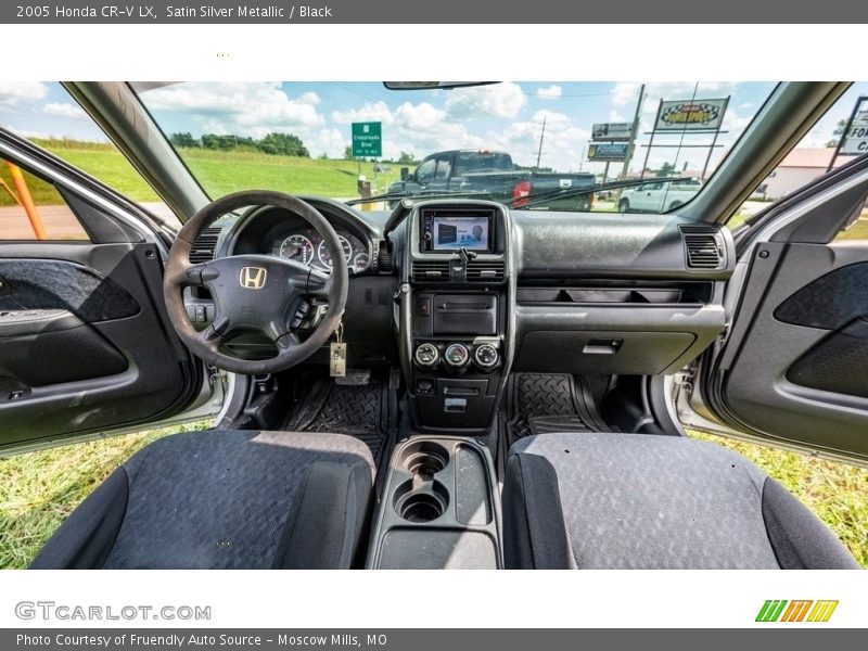 Satin Silver Metallic / Black 2005 Honda CR-V LX