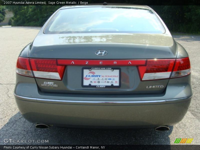 Sage Green Metallic / Beige 2007 Hyundai Azera Limited