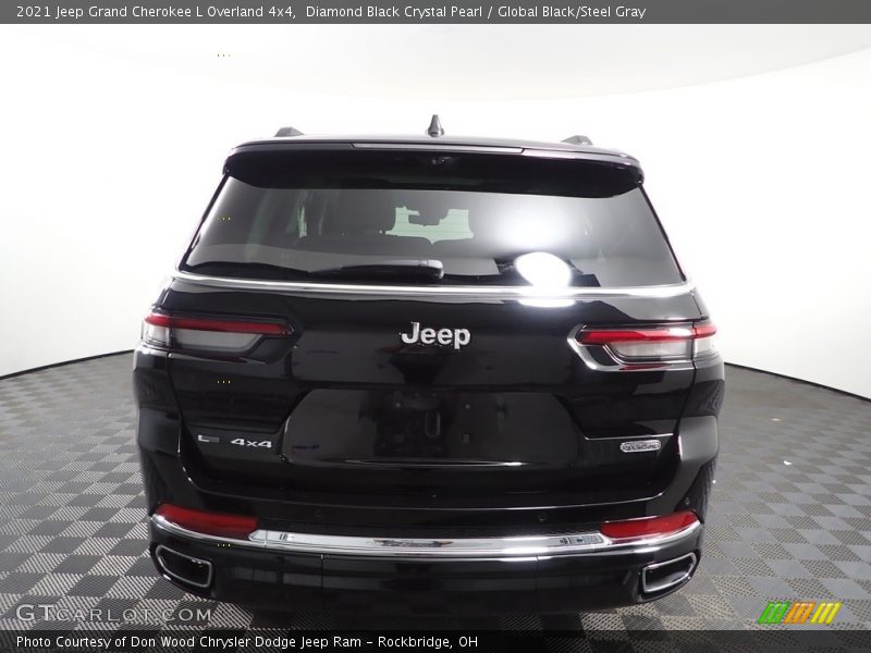 Diamond Black Crystal Pearl / Global Black/Steel Gray 2021 Jeep Grand Cherokee L Overland 4x4