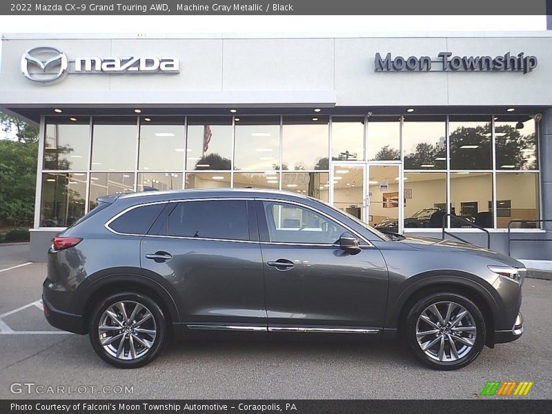 Machine Gray Metallic / Black 2022 Mazda CX-9 Grand Touring AWD