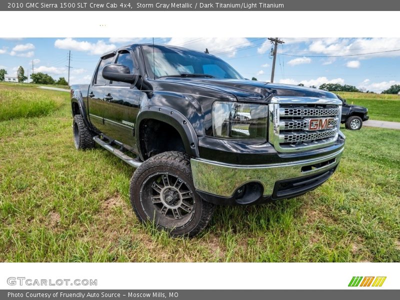 Storm Gray Metallic / Dark Titanium/Light Titanium 2010 GMC Sierra 1500 SLT Crew Cab 4x4