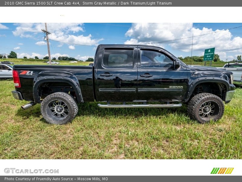 Storm Gray Metallic / Dark Titanium/Light Titanium 2010 GMC Sierra 1500 SLT Crew Cab 4x4