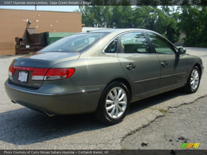 Sage Green Metallic / Beige 2007 Hyundai Azera Limited