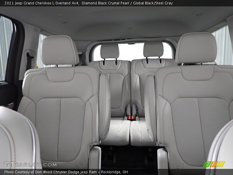 Diamond Black Crystal Pearl / Global Black/Steel Gray 2021 Jeep Grand Cherokee L Overland 4x4