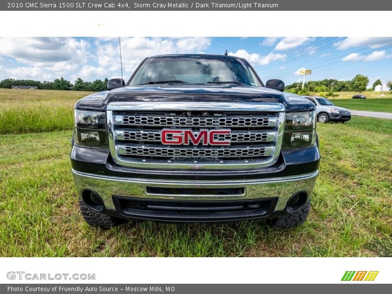 Storm Gray Metallic / Dark Titanium/Light Titanium 2010 GMC Sierra 1500 SLT Crew Cab 4x4