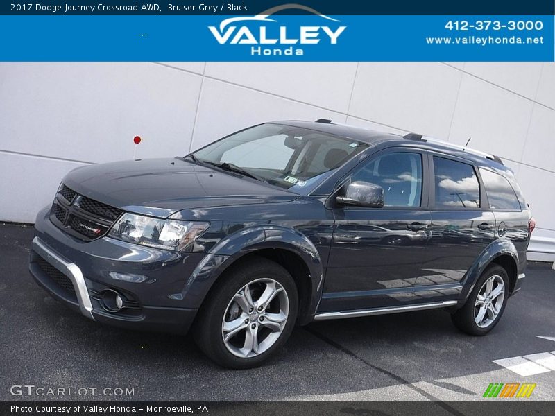 Bruiser Grey / Black 2017 Dodge Journey Crossroad AWD