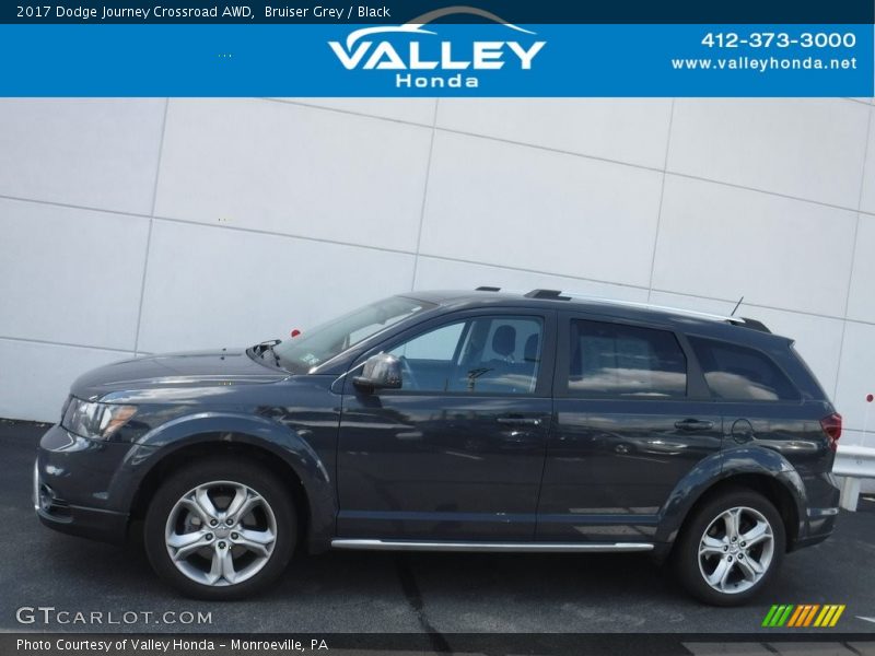 Bruiser Grey / Black 2017 Dodge Journey Crossroad AWD