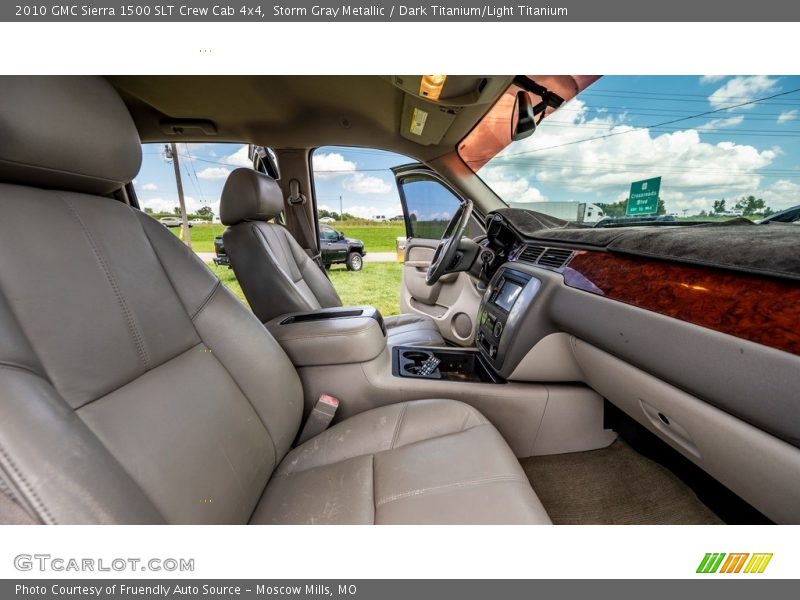 Storm Gray Metallic / Dark Titanium/Light Titanium 2010 GMC Sierra 1500 SLT Crew Cab 4x4