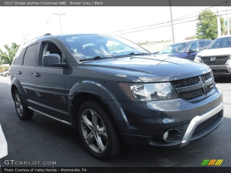 Bruiser Grey / Black 2017 Dodge Journey Crossroad AWD
