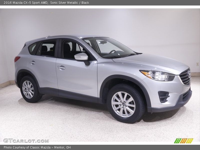 Sonic Silver Metallic / Black 2016 Mazda CX-5 Sport AWD