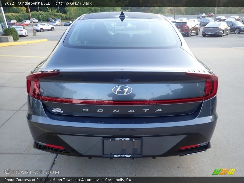 Portofino Gray / Black 2022 Hyundai Sonata SEL