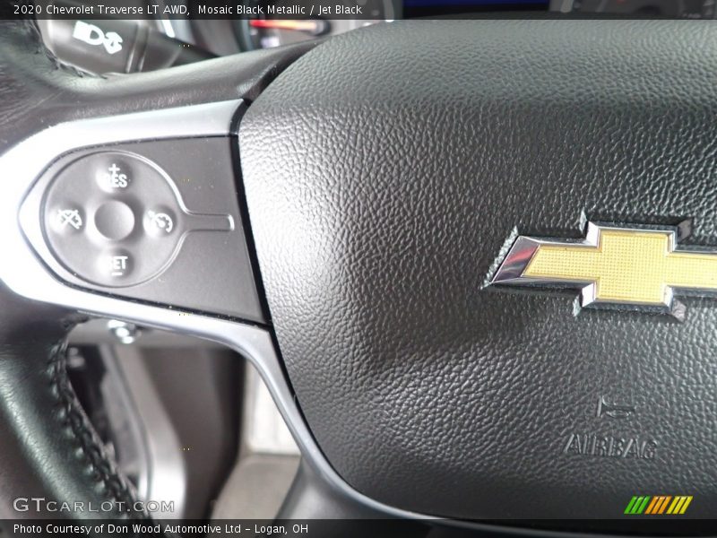 Mosaic Black Metallic / Jet Black 2020 Chevrolet Traverse LT AWD
