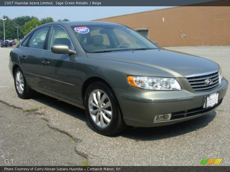 Sage Green Metallic / Beige 2007 Hyundai Azera Limited