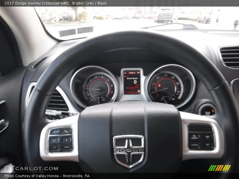 Bruiser Grey / Black 2017 Dodge Journey Crossroad AWD