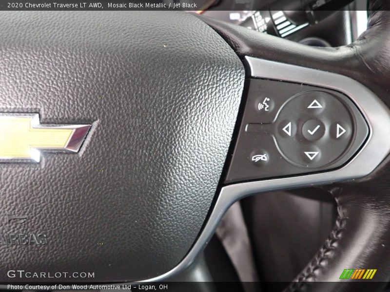 Mosaic Black Metallic / Jet Black 2020 Chevrolet Traverse LT AWD