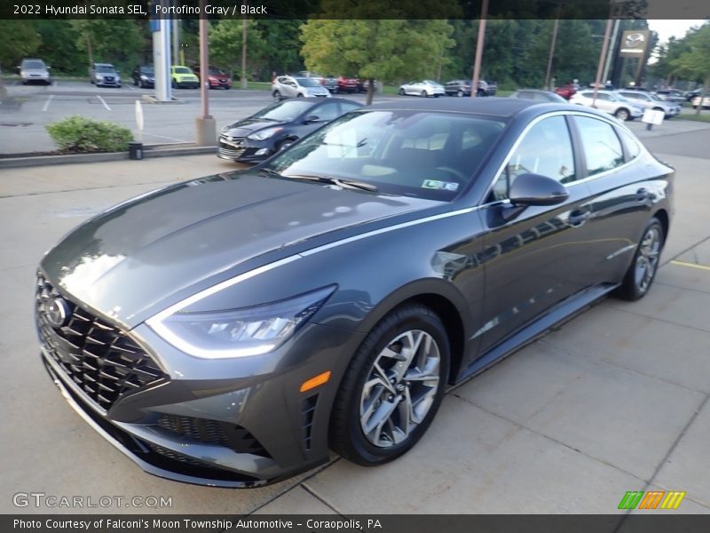 Portofino Gray / Black 2022 Hyundai Sonata SEL