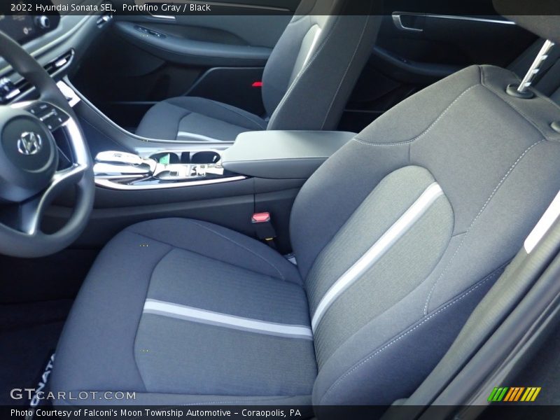 Portofino Gray / Black 2022 Hyundai Sonata SEL