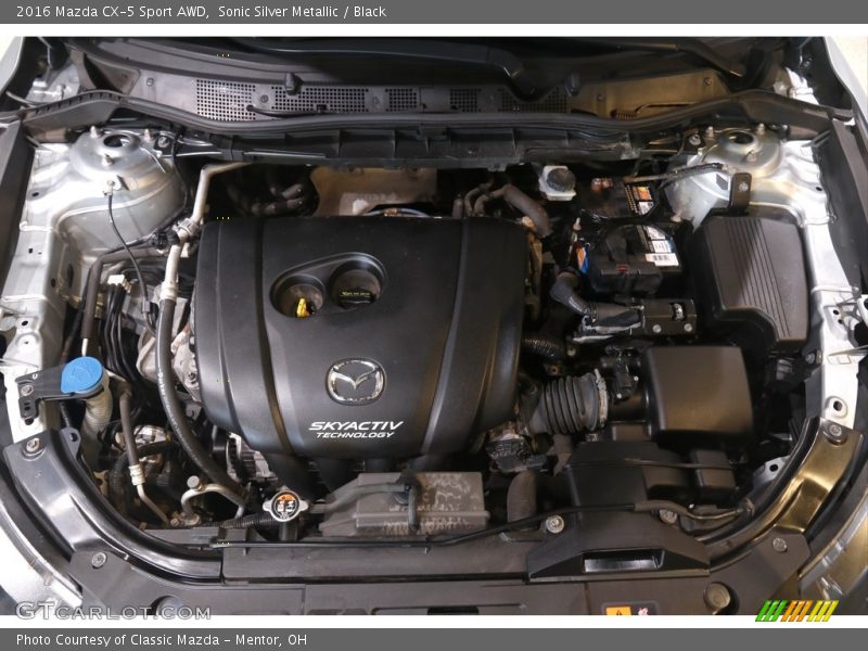 Sonic Silver Metallic / Black 2016 Mazda CX-5 Sport AWD