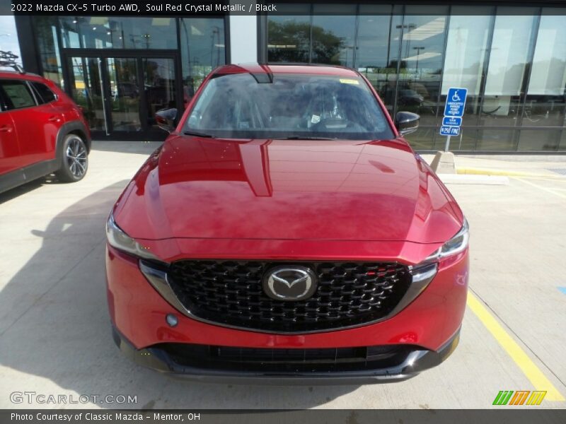 Soul Red Crystal Metallic / Black 2022 Mazda CX-5 Turbo AWD