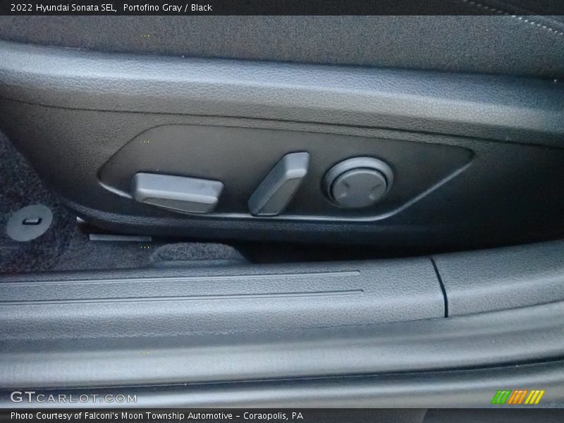 Portofino Gray / Black 2022 Hyundai Sonata SEL