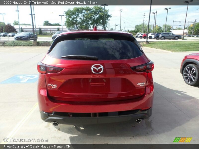 Soul Red Crystal Metallic / Black 2022 Mazda CX-5 Turbo AWD
