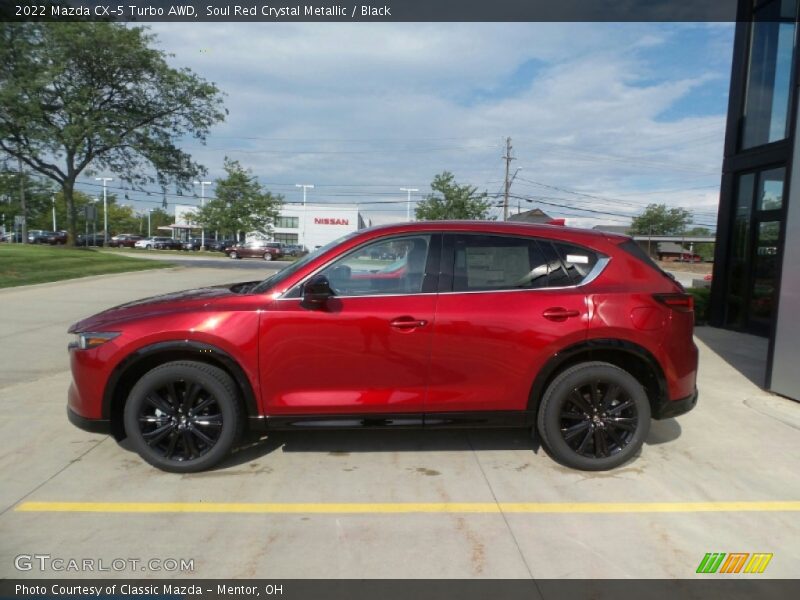 Soul Red Crystal Metallic / Black 2022 Mazda CX-5 Turbo AWD