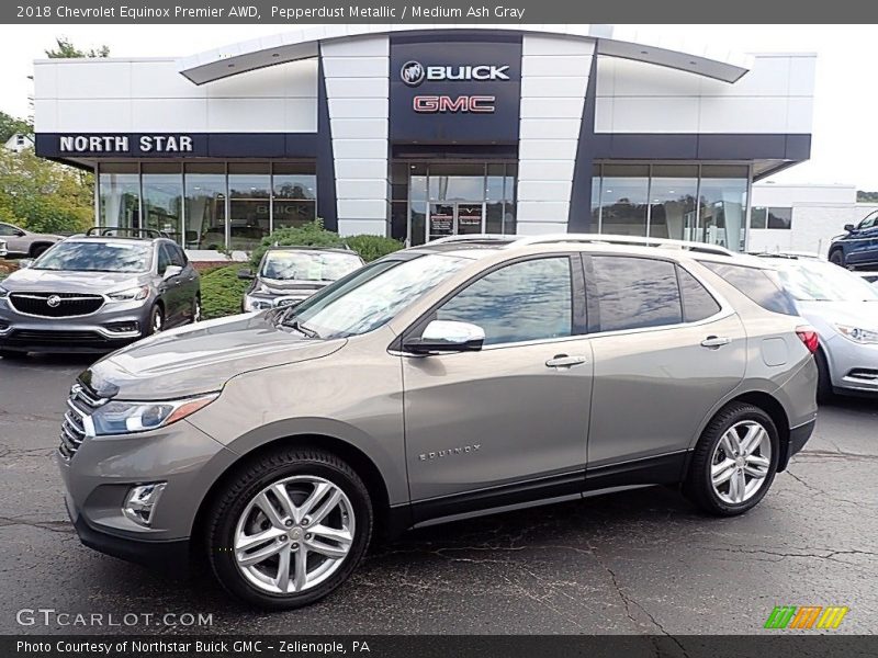 Pepperdust Metallic / Medium Ash Gray 2018 Chevrolet Equinox Premier AWD