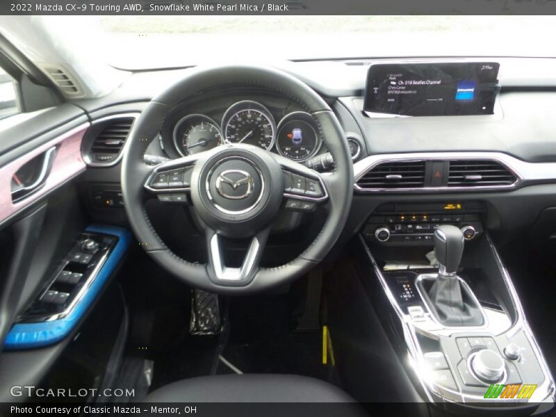 Snowflake White Pearl Mica / Black 2022 Mazda CX-9 Touring AWD