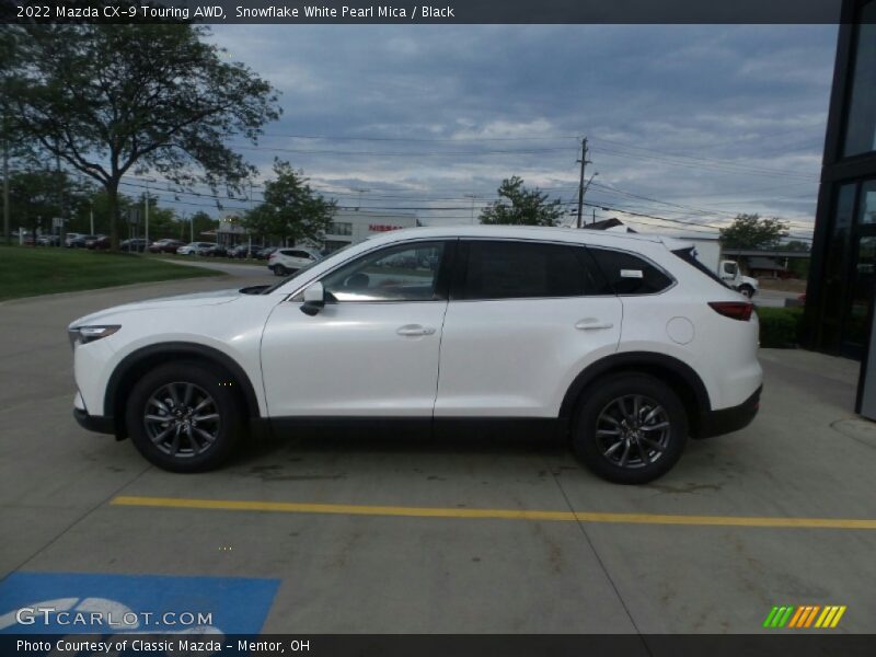 Snowflake White Pearl Mica / Black 2022 Mazda CX-9 Touring AWD