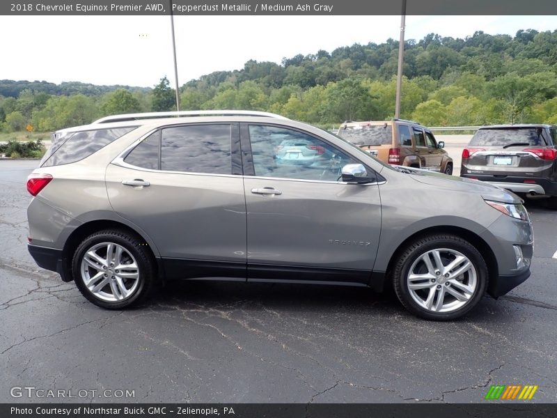 Pepperdust Metallic / Medium Ash Gray 2018 Chevrolet Equinox Premier AWD