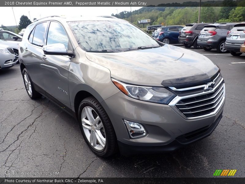 Pepperdust Metallic / Medium Ash Gray 2018 Chevrolet Equinox Premier AWD
