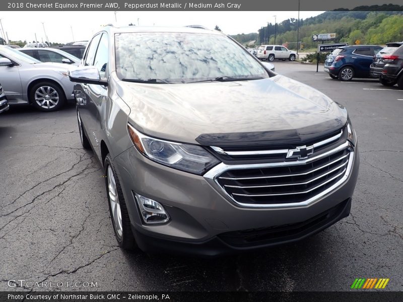Pepperdust Metallic / Medium Ash Gray 2018 Chevrolet Equinox Premier AWD